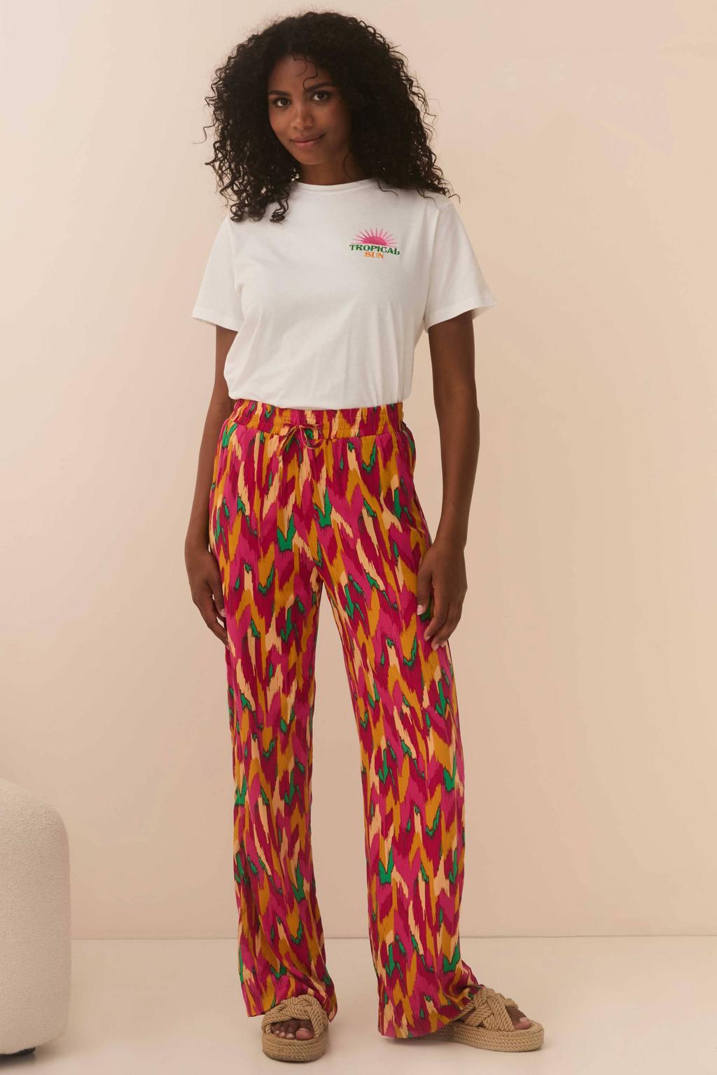 Lofty Manner straight high waist broek multi