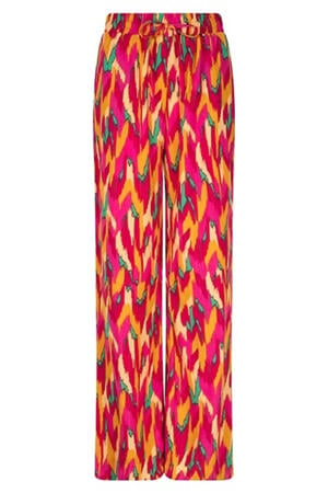 straight high waist broek multi