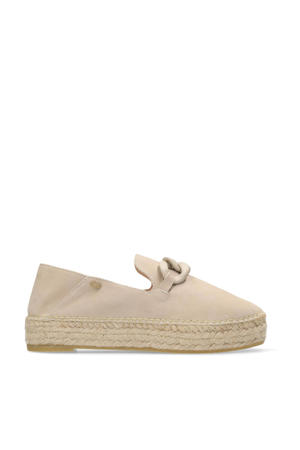 June Chain  suède espadrilles beige