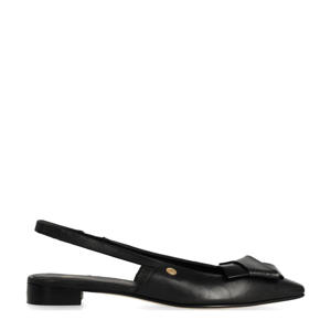 ELISSE SLING Slingback nappa leather  slingback loafers zwart