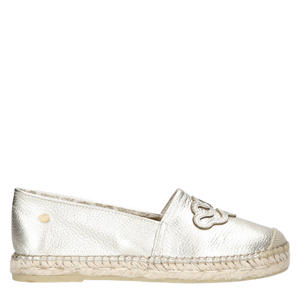 Mili Lily B  leren espadrilles goud