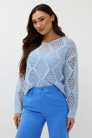 crochet trui lichtblauw