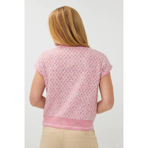 Esqualo gebreid vest lichtroze afbeelding