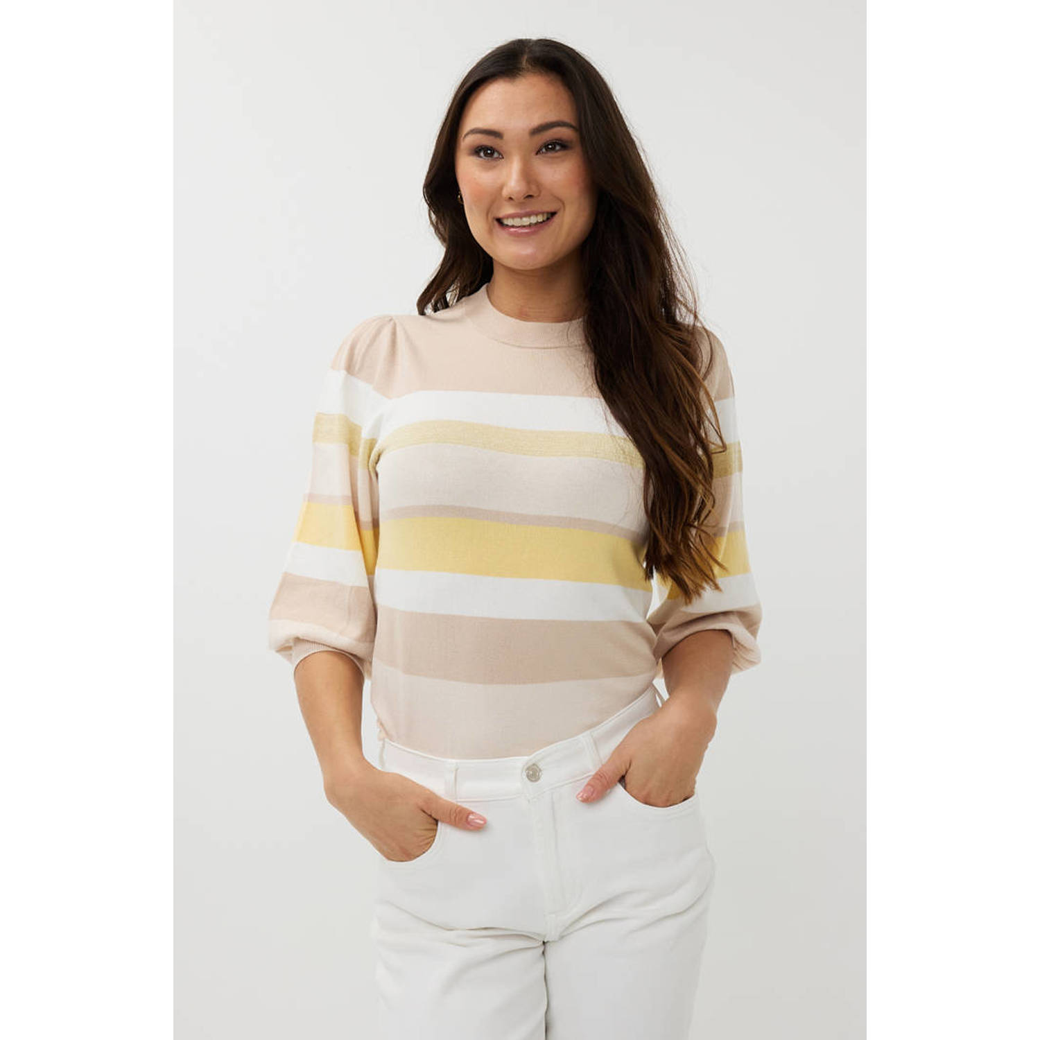 Esqualo gebreide trui beige