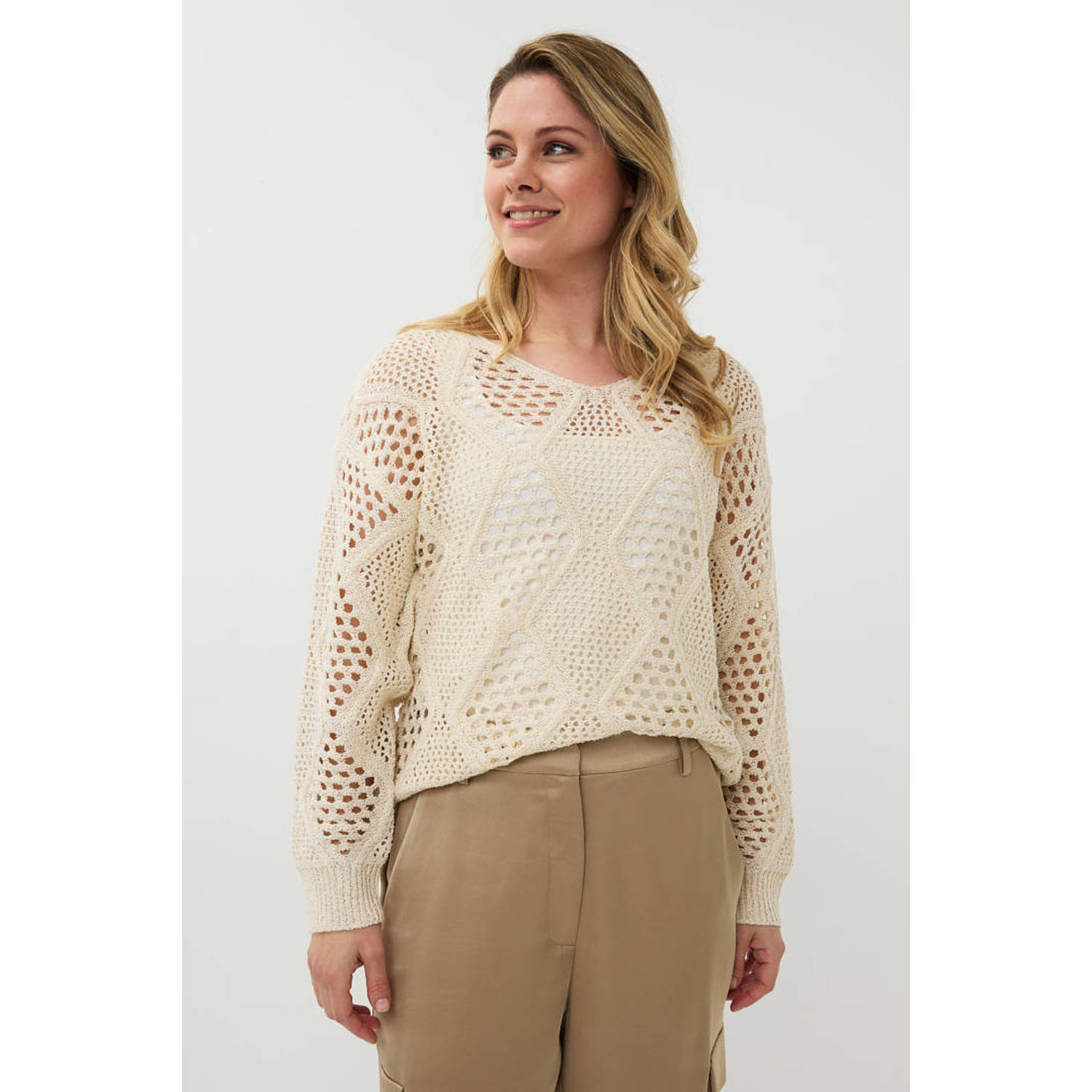 Esqualo crochet trui ivoor