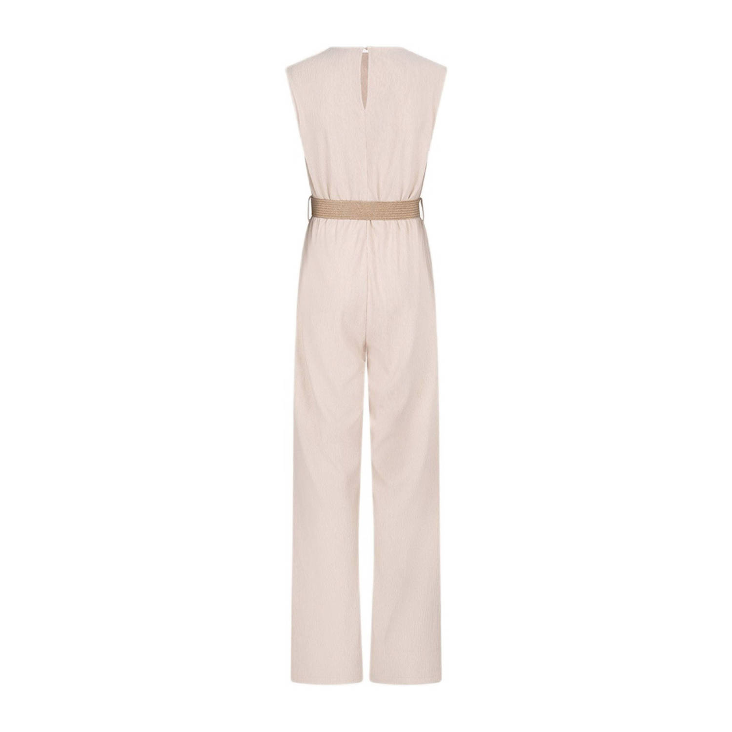 Esqualo rechtvallend jumpsuit beige
