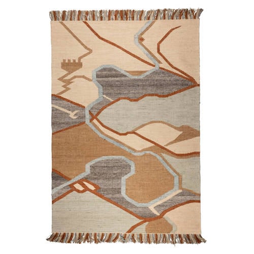 Zuiver Zuiver Saigon Vloerkleed 160x230 - Oranje (160 x 230 x 0.30 cm) afbeelding
