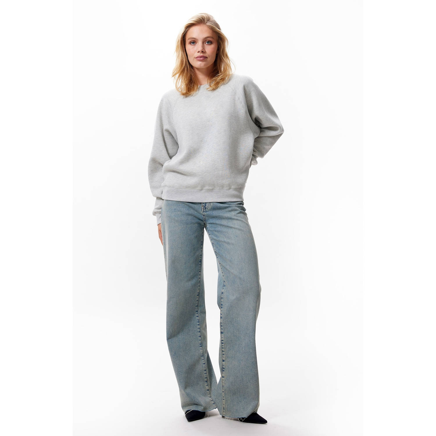 Catwalk Junkie grijze sweater met backprint