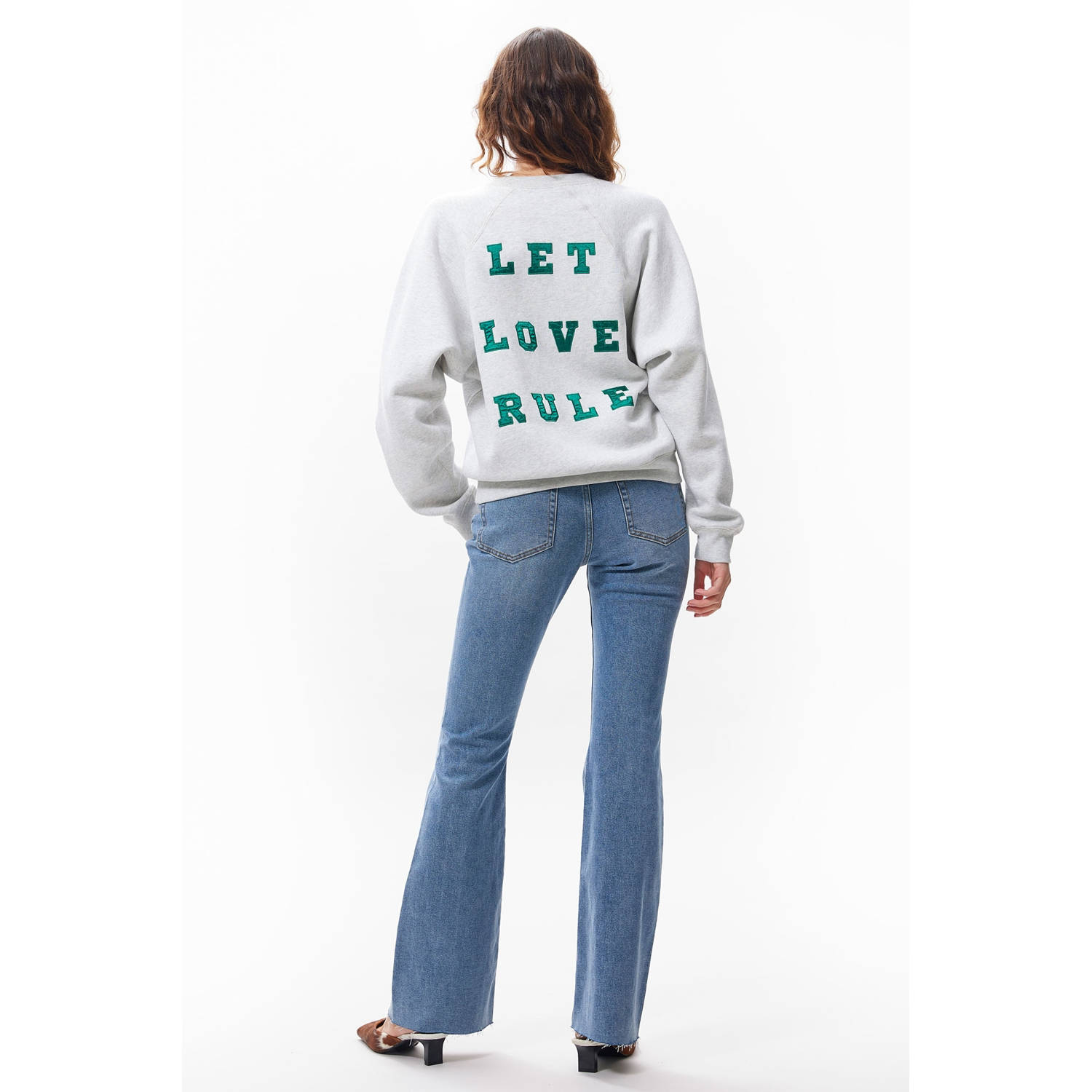 Catwalk Junkie sweater grijs melange