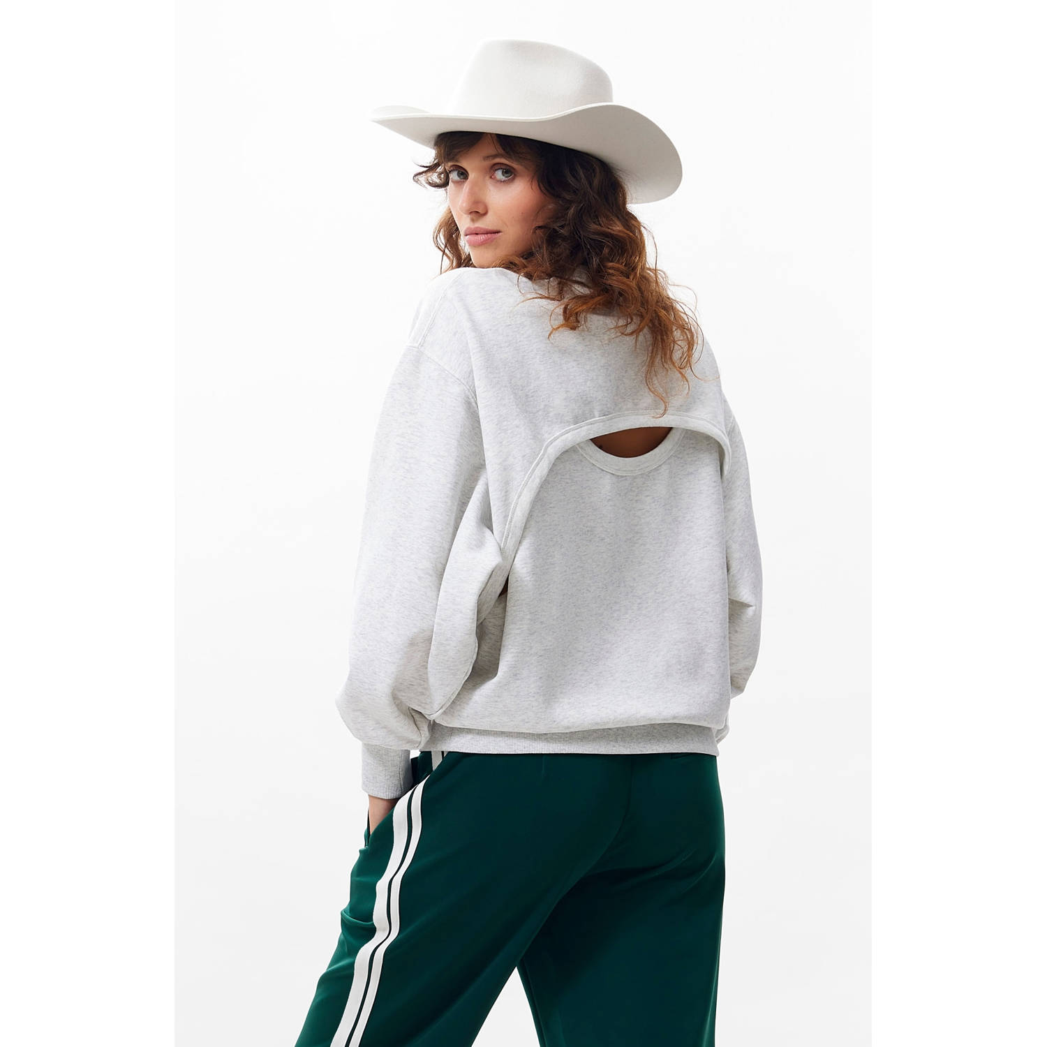Catwalk Junkie sweater grijs melange
