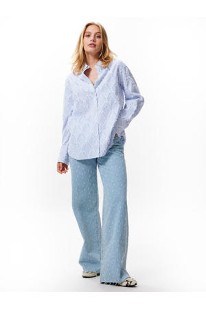 blouse lichtblauw