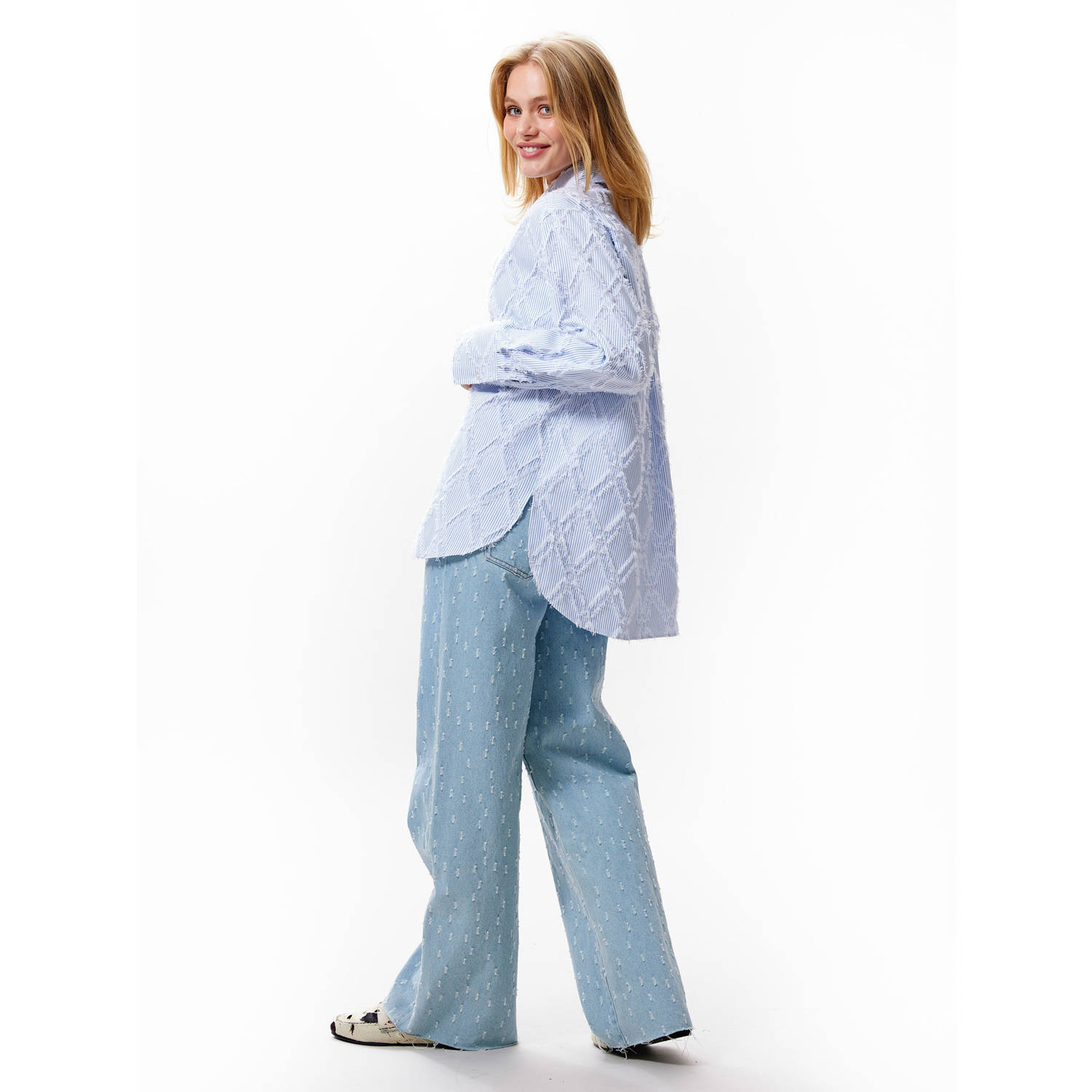Catwalk Junkie blouse lichtblauw