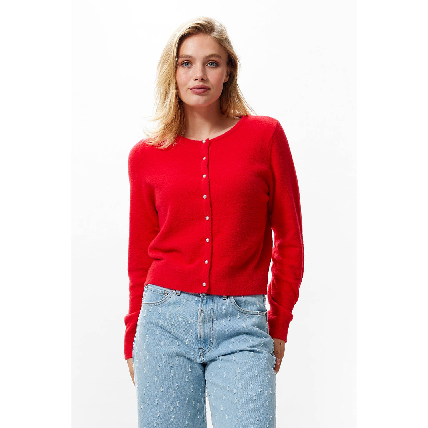 Catwalk Junkie gebreid vest rood