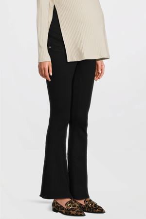 low waist zwangerschapskleding flared jeans black denim