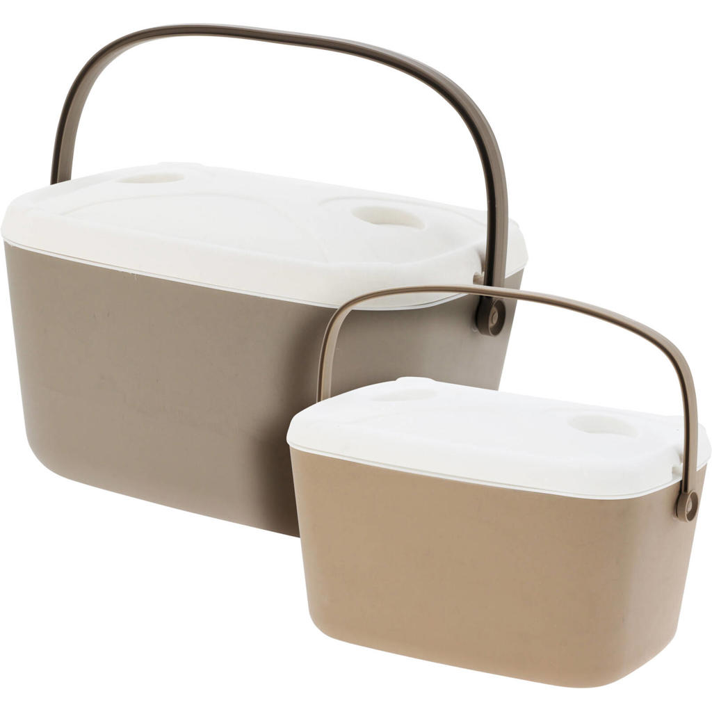 Oranje vintage Curver koelbox groot