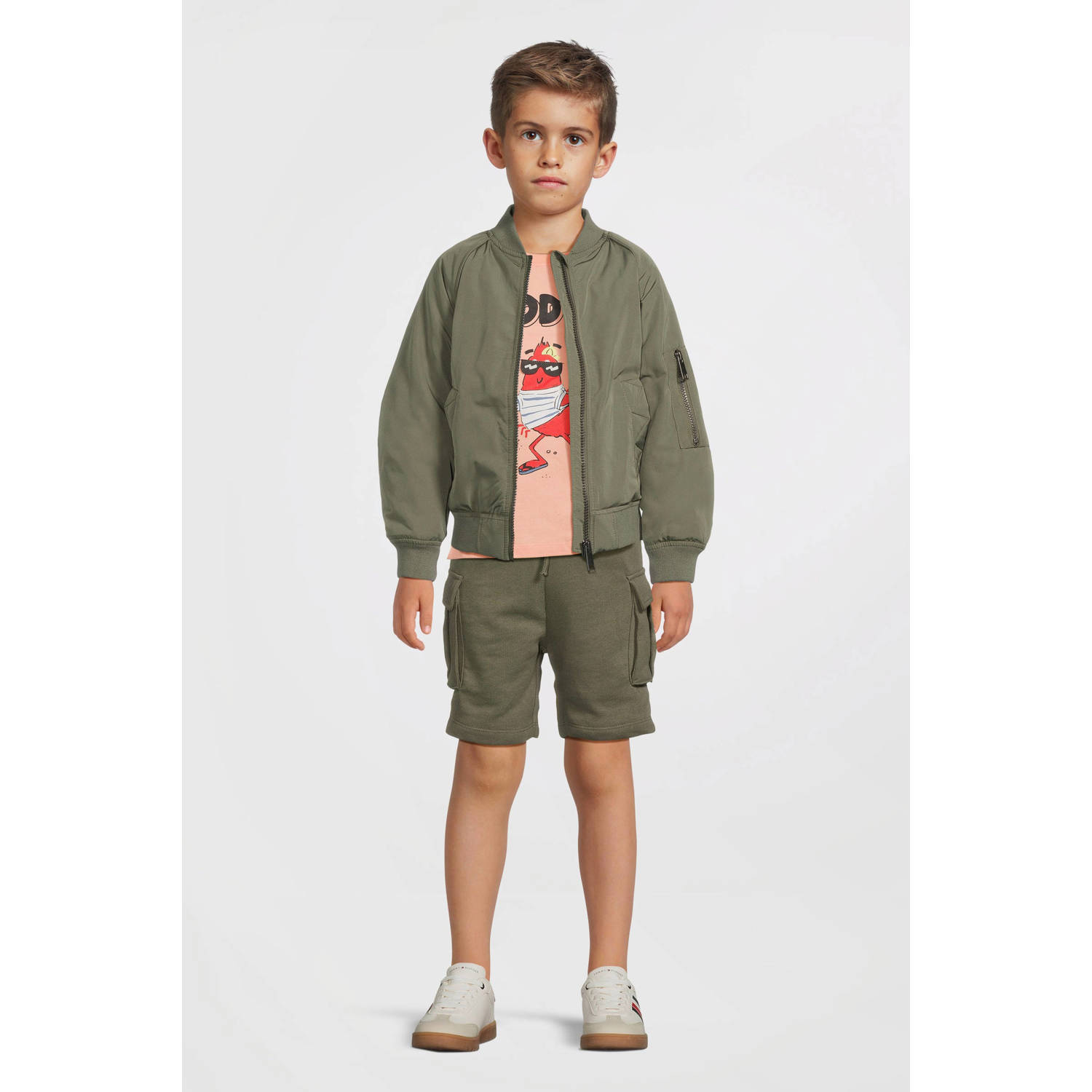 NAME IT KIDS bomberjack olijfgroen