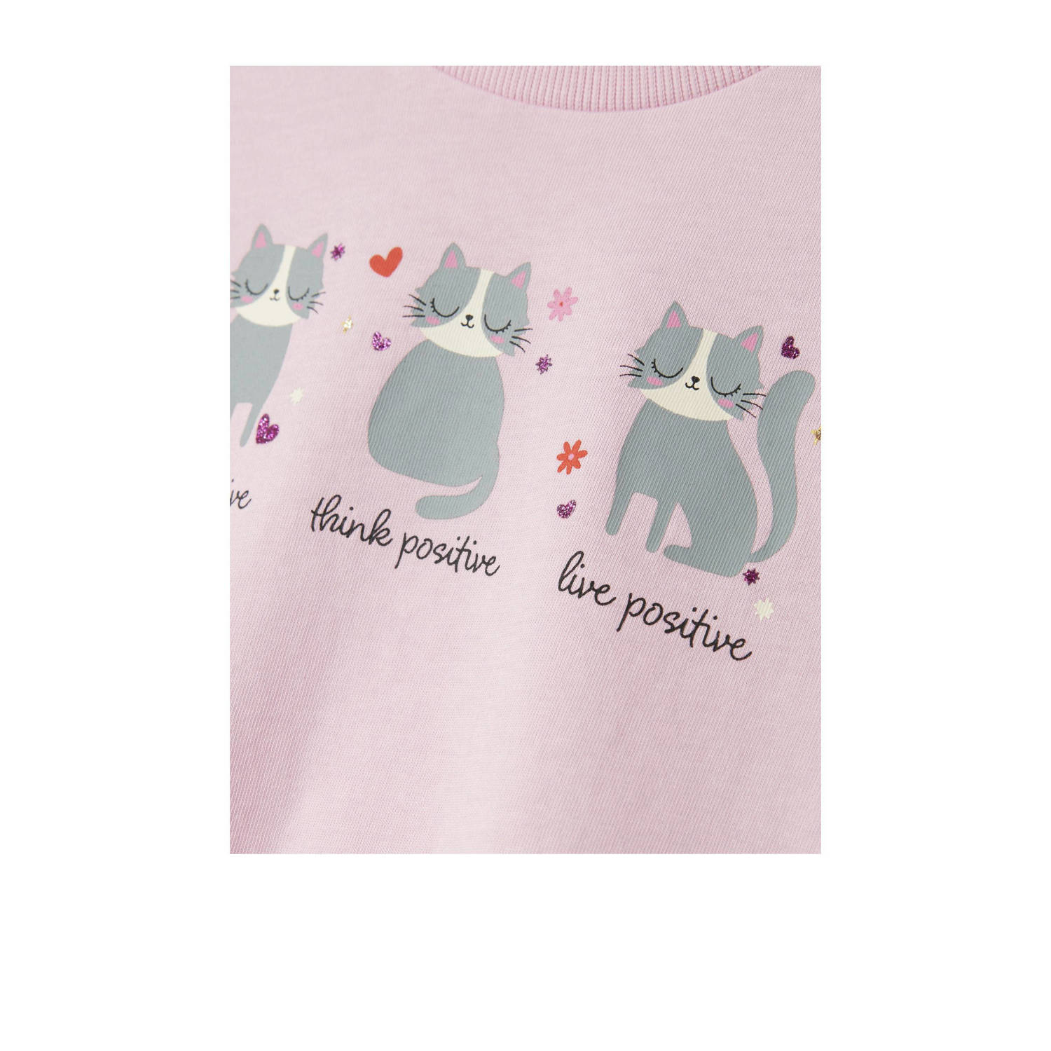 NAME IT MINI T-shirt lichtroze