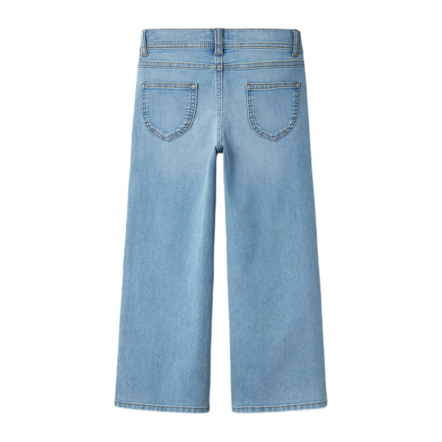 NAME IT KIDS wide leg jeans light blue denim
