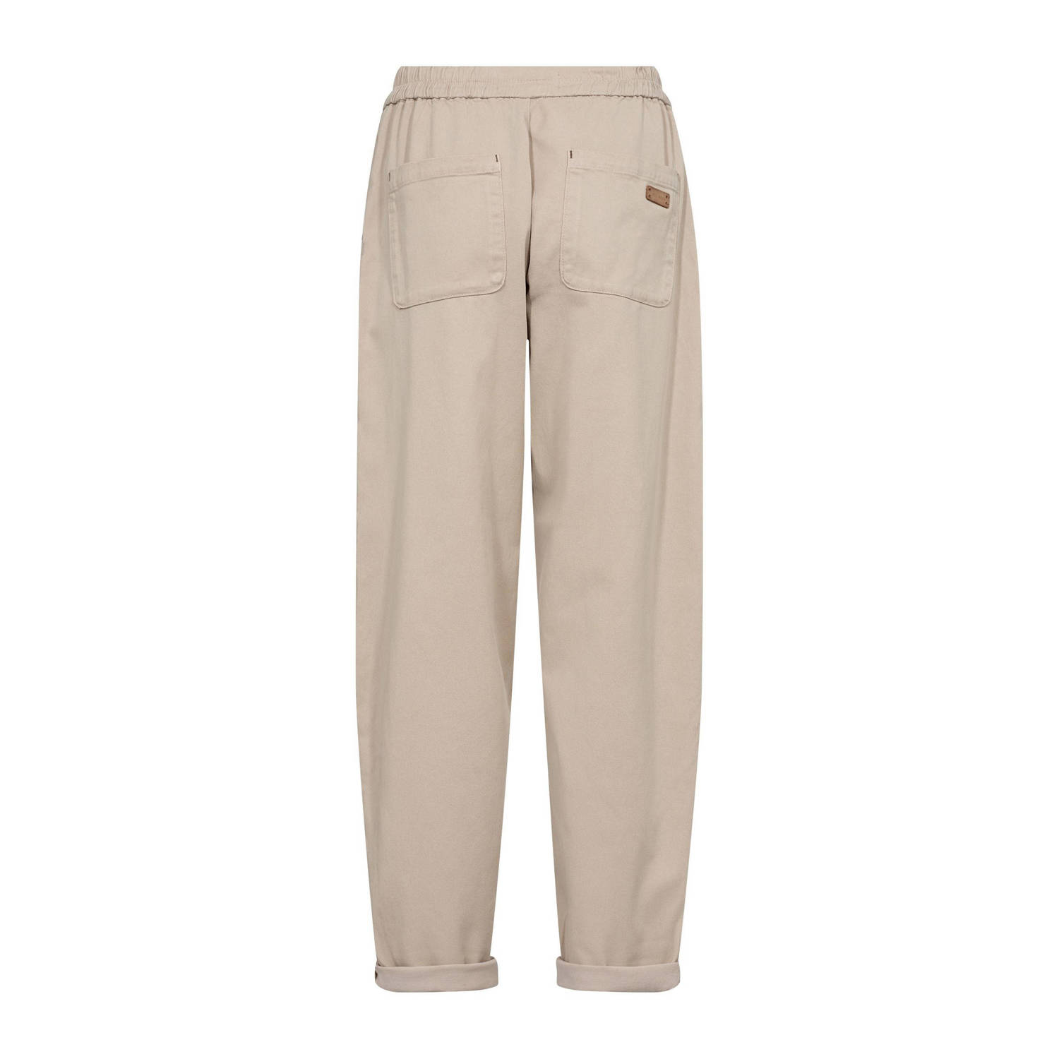 Mos Mosh relaxed high waist casual broek beige