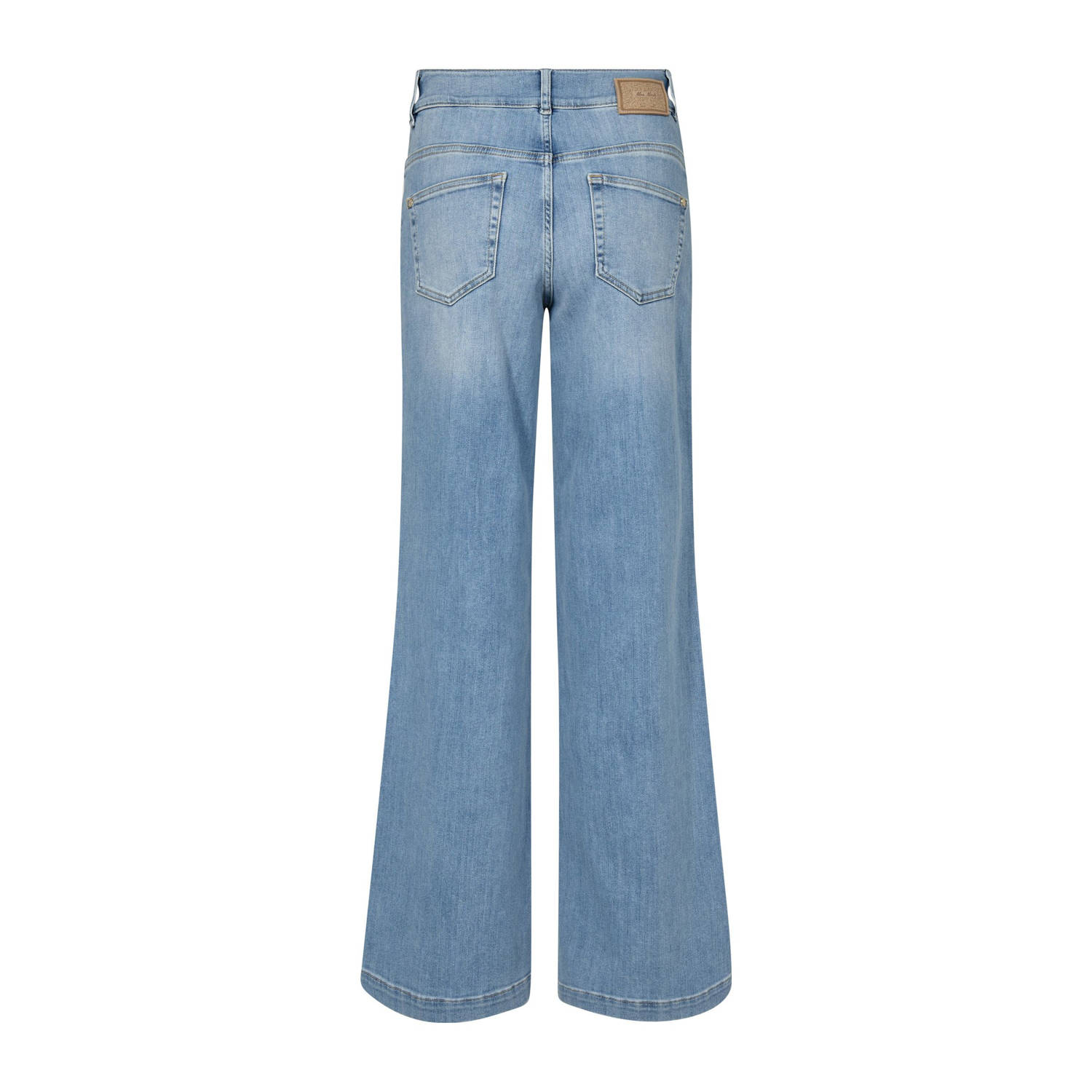 Mos Mosh high waist flared jeans light blue denim