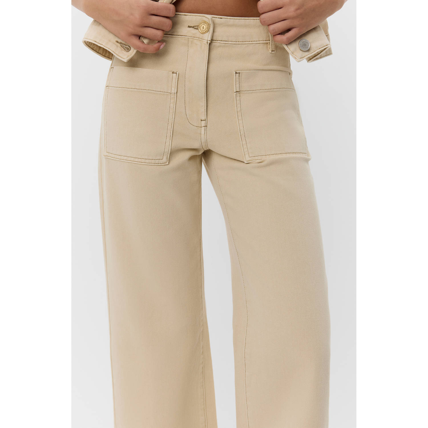 Sofie Schnoor cropped jeans beige