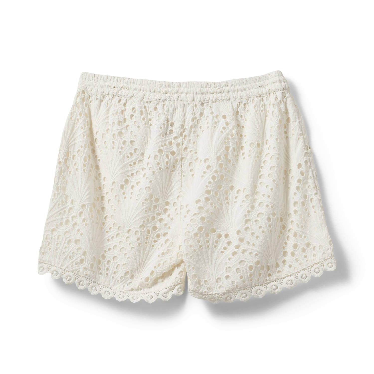 Sofie Schnoor regular waist casual short ecru broderie