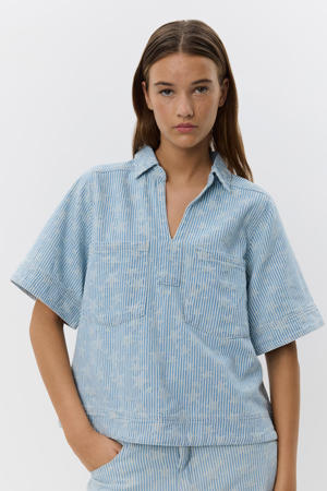 top light blue denim