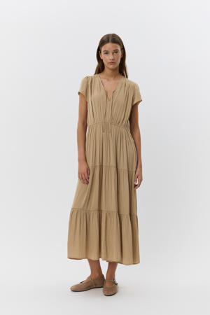 midi jurk kaki