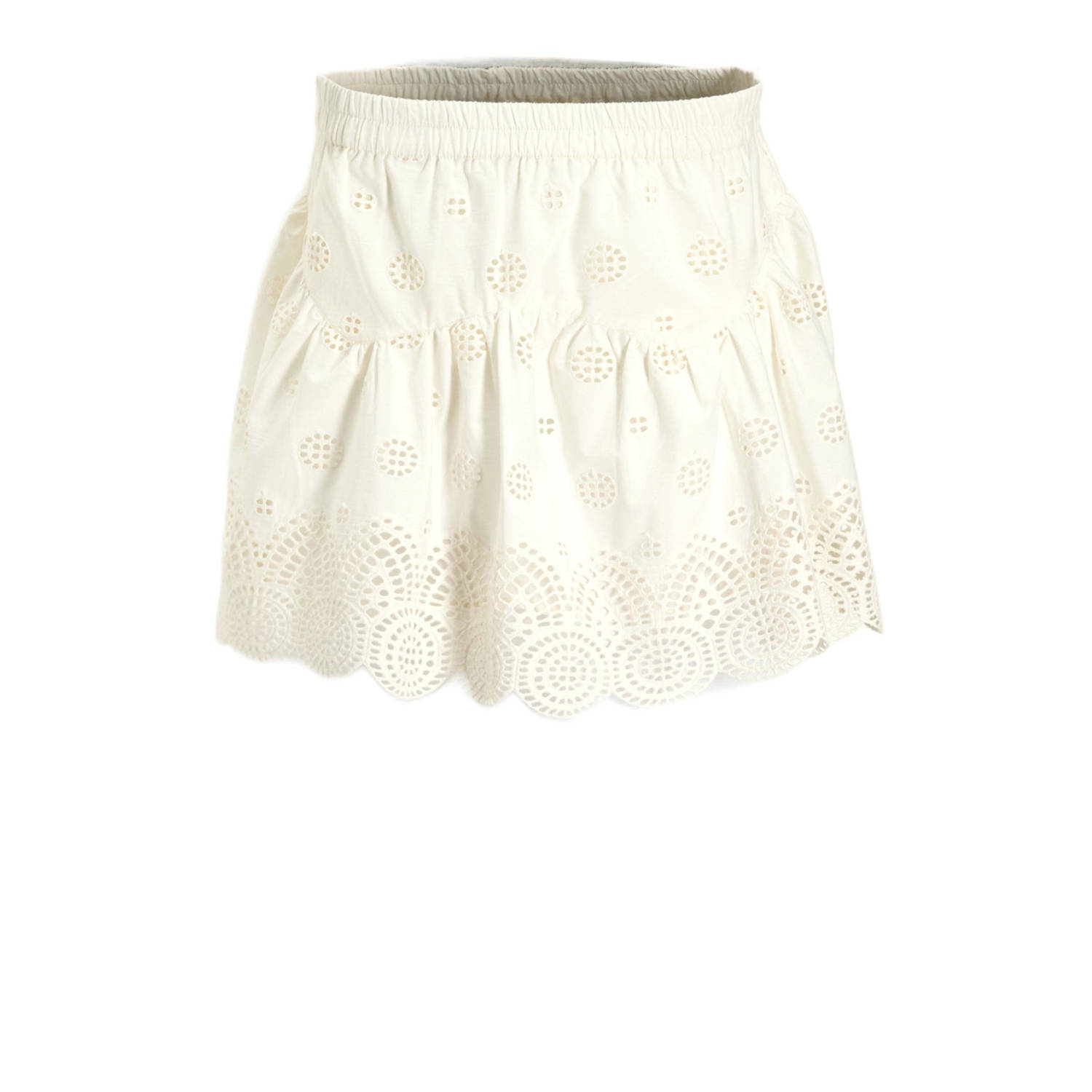Sofie Schnoor korte rok broderie ecru