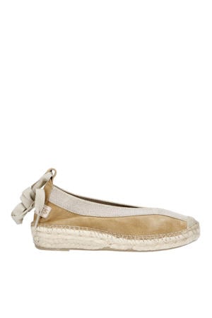 PALMA Kimono suède espadrilles zand