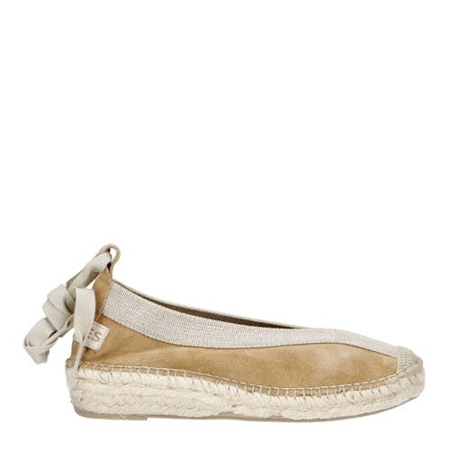 Shabbies Amsterdam PALMA Kimono suède espadrilles zand afbeelding