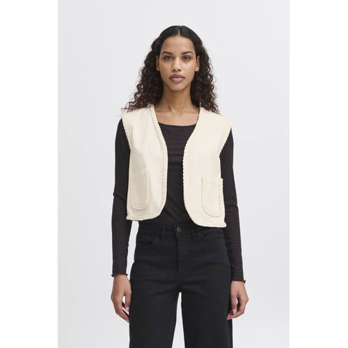 ICHI gilet ecru afbeelding