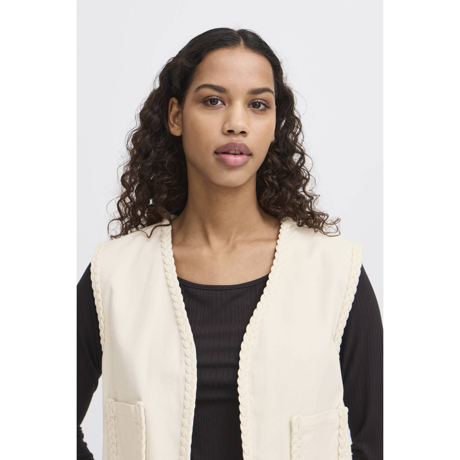 ICHI gilet ecru