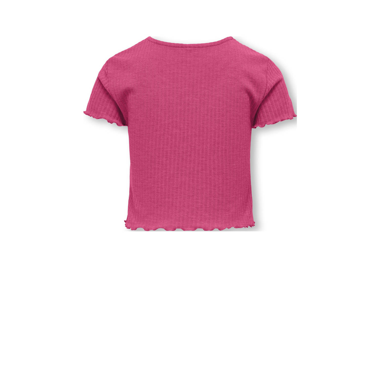 ONLY KIDS GIRL T-shirt rib gebreid felroze
