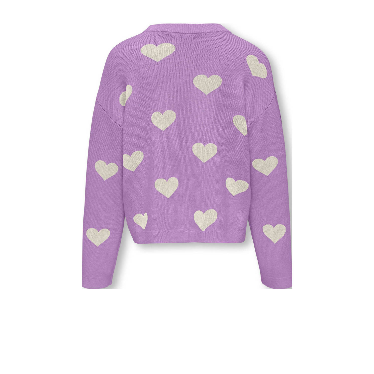 ONLY KIDS GIRL trui lila fijn gebreid