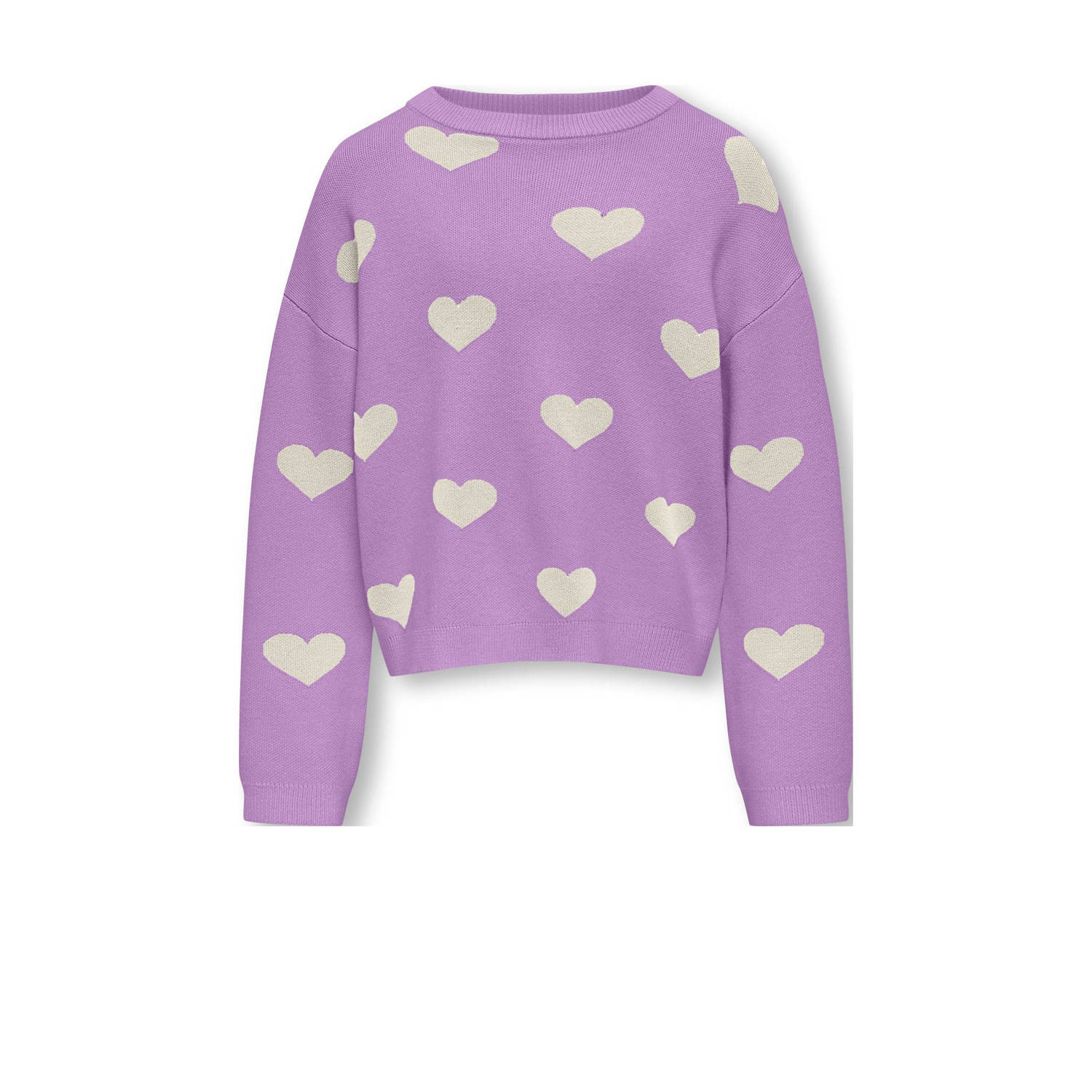 ONLY KIDS GIRL trui lila fijn gebreid