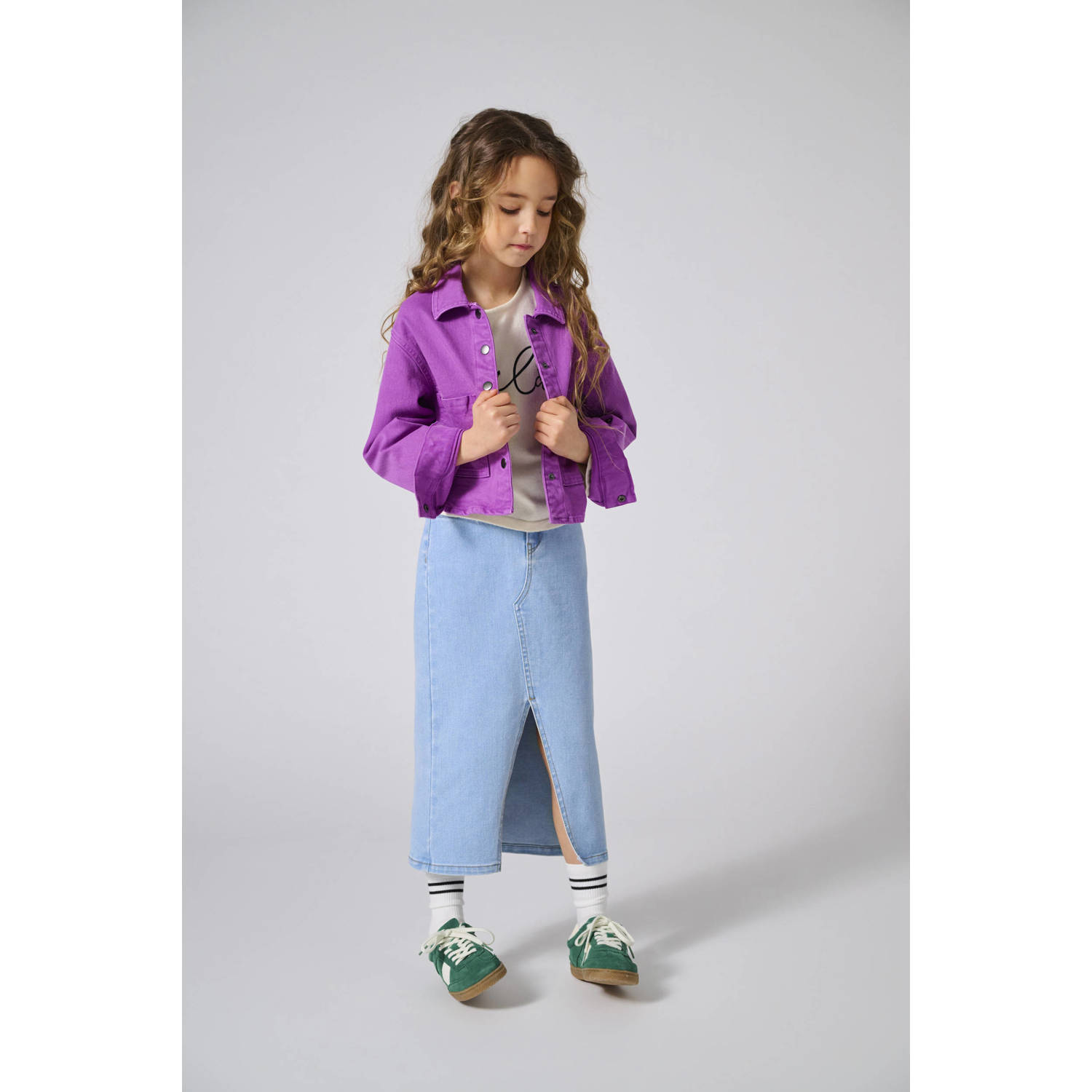 ONLY KIDS GIRL overshirt paars