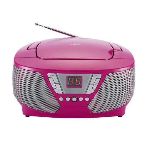 BigBen Roze draagbare CD Speler met Stickers afbeelding