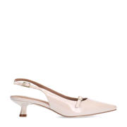 thumbnail: Manfield lakleren slingback pumps beige