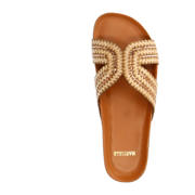 thumbnail: Manfield raffia slippers beige