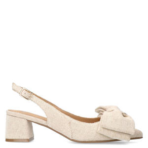 slingback pumps beige