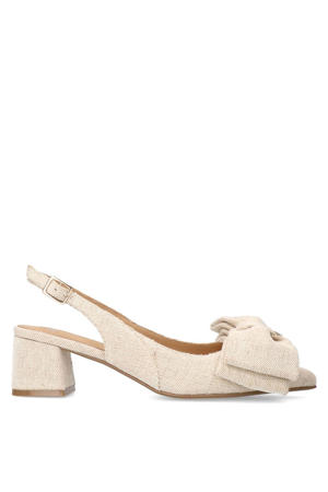 slingback pumps beige
