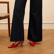 thumbnail: Manfield lakleren slingback pumps rood