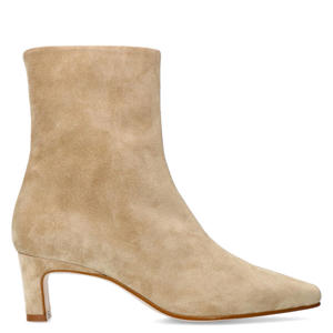 suède enkellaarzen beige