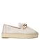 Manfield leren espadrilles goud