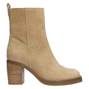 suède enkellaarzen beige