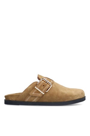suède clogs beige