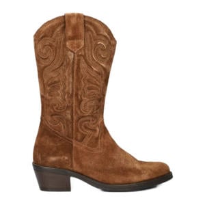 suède cowboylaarzen cognac