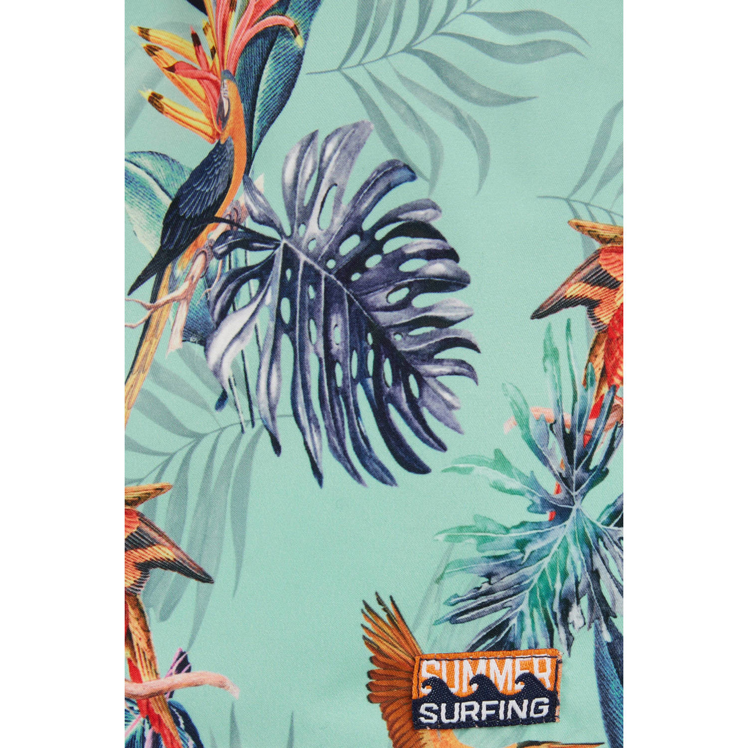 WE Fashion zwemshort turquoise blauw oranje