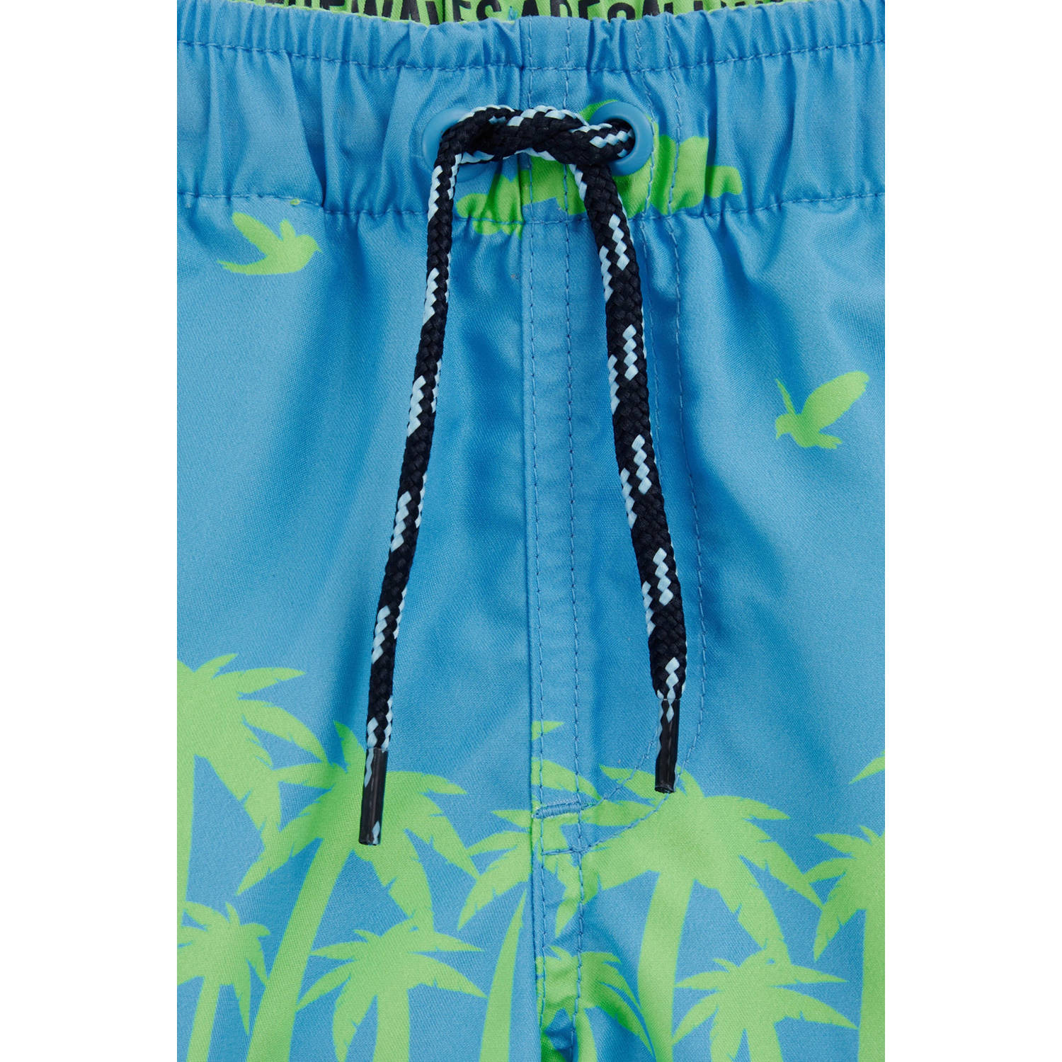 WE Fashion zwemshort blauw lichtgroen